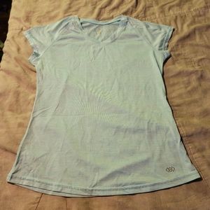 Active wear, v-neck blue top